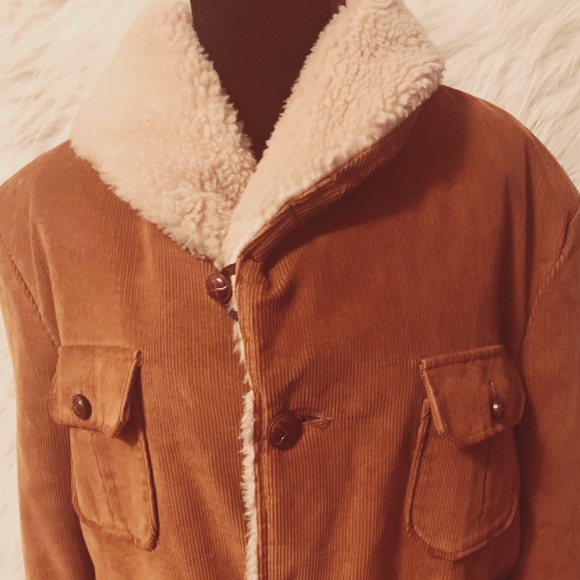 Shanhouse Corduroy Fuzzy Collar Men’s Jacket - Picture 5 of 11